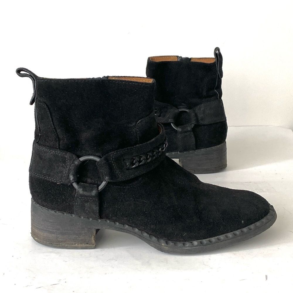 Gentle Souls by Kenneth Cole Women’s Binta Suede Leather Shoes US 7 Biker Boho - Picture 10 of 14